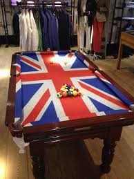 Antique Snooker Pool Table At Hackett London Union Jack Table De Billard Billard Salle De Geek