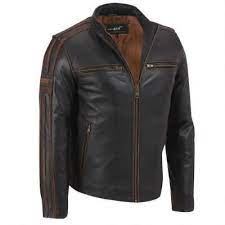 Black Rivet Antique Leather Cycle Jacket 139 At Outlet Store Best Leather Jackets Leather Jacket Leather Jacket Men