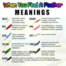Pin By Crystal On Witchy 3 Feather Meaning Feather Color Meaning Spiritual Meaning