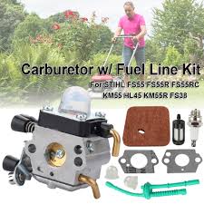 Fits all stihl strimmers up to a maximum of 25cc. New Carburetor For Stihl Fs55r Fs55rc Km55 Hl45 Km55r Fs55 Air Filter Fuel Line Yard Garden Outdoor Living Outdoor Power Equipment