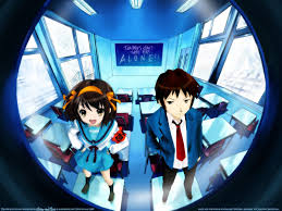 kyon the melancholy of haruhi suzumiya wallpaper kyon and haruhi anime melancholy anime shows