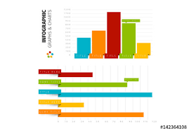 Ribbon Style Bar Chart Infographic Buy This Stock Template