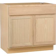 36x34 5x24 In Sink Base Cabinet In Unfinished Oak Sb36ohd The Home Depot Home Depot Bathroom Unfinished Kitchen Cabinets Home Depot Kitchen