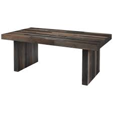 Plywood, particle board or mdf. Rectangular Butcher Block Top Dining Table With Sled Base Gray And Brown Walmart Com Walmart Com