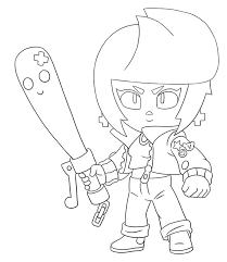 Check out our video game playl. Coloring Page Brawl Stars Bibi 35