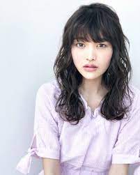 黒髪 前髪あり 長谷川京子の最旬ボリュームカールロングで 大人の魅力を高めよう bangs バングス ヘアスタイル ロング ヘアスタイリング ロング 無造作