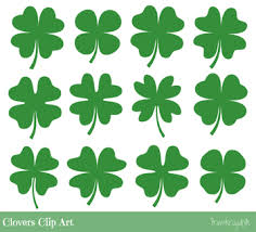 Four Leaf Clover Clipart Cute Lucky Symbol Shamrock Clip Art St Patrick S Day