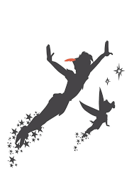 Pin By Alana Garrett On Tattoos Peter Pan Tattoo Peter Pan Silhouette Peter Pan And Tinkerbell