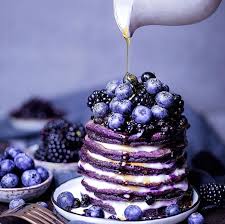 Ombre Berry Pancakes Recipe Purple Food Berry Pancakes Yummy Food