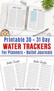 2 Water Tracker Printables Bullet Journal Hydrate Tracker Hydration Monthly Tracker Water Reminder Wellness Planner Printable Fitness Bullet Journal Water Tracker Water Tracker Water Tracker Printable