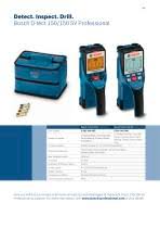 150 mm accuracy ± 5 mm automatic deactivation facility, approx. Bosch D Tect 150 And 150 Sv Professional Bosch Production Tools Pdf Catalogs Technical Documentation Brochure