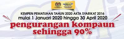 The company has large share base (high paid up share capital). Ssm Offers 90 Discount On Penalty Compound Valid Until 30 4 2020 Tax Updates Budget Business News