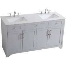 Save up to 75% off this week only. Elegant Decor Moore 60 Double Quartz Top Bathroom Vanity In Gray Vf17060dgr