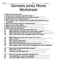 All formats available for pc, mac, ebook readers and other mobile devices. Osmosis Jones Worksheet Teachers Pay Teachers