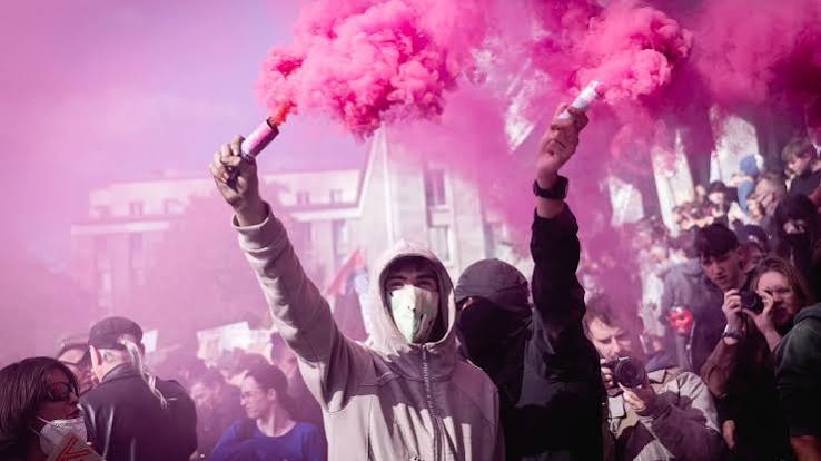 Hard-left students teach French walkout tactics to British pupils