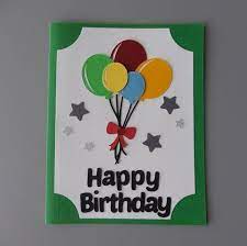 You just need some artificial flowers and ribbons to make this awesome gift for your best friend. Birthday Card With Balloons Friend Birthday Card Happy Etsy In 2021 Birthday Card Craft Handmade Birthday Cards Homemade Birthday Cards