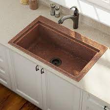 The rosa is perfectly designed to install easily and look beautiful in any kitchen environment. Mrdirect Copper 31 L X 20 W Drop In Kitchen Sink With Drain Assembly Wayfair Ca