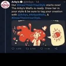 Arby's @ @Arbys td Our #Orew ThistnYourStyle starts now! The Arby's Waifu  is ready. Draw her in your style & be sure to tag your creation with @Arbys,  by ifu, & #Draw