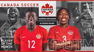 On the back, the jersey numbers have the canada soccer logo embedded. Canada Soccer Kadeisha Buchanan And Alphonso Davies Have Been Named Canada Soccer S Players Of The Month For August 2020 The Two Canadian Stars Both Helped Their Professional Clubs With Uefa Champions