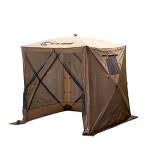 You can see in the photos where the seams were not done properly. Gazelle 4 Person 5 Sided Portable Gazebo Screen Tent Tan Target