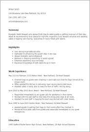 First of all, experience in leadership in a stewarding department is usually required. Hotel Hospitality Resume Templates To Impress Any Employer Livecareer