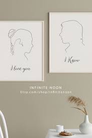 I Love You I Know Set Of 2 Prints Printable Wall Art Etsy Princess Leia Tattoo Printable Wall Art Etsy Star Wars Couples