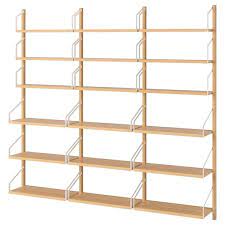 Ivar 3 Section Shelving Unit Pine Ikea In 2021 Wall Mounted Shelves Shelves Ikea