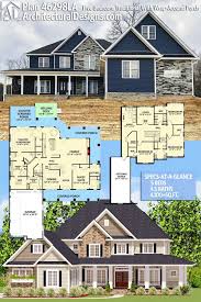 Lovely Open Concept Wrap Around Porch Farmhouse Plans With Images Architectural Design House Plans House Plans