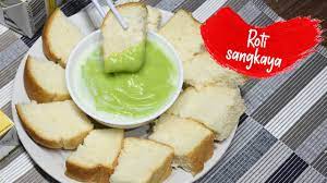 Pasni dah x payah pergi makan kat kedai. Roti Sangkaya Ala Thai Thai Pandan Custard Youtube