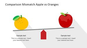 Compare Apples And Oranges Powerpoint Shapes