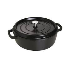 Staub Staub Cast Iron 4 Qt Shallow Wide Cast Iron Round Dutch Oven Wayfair In 2020 Dutch Oven Set Cast Iron Enameled Cast Iron Cookware