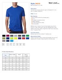Next Level Shirt Size Chart Best Picture Of Chart Anyimage Org