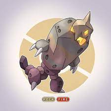 Eleris Region On Instagram 084 Roqasite Runtite Lvl 33 Roqasite When Exposed To A Fire Stone Obsididon Run Fire And Stone Pokemon Art New Pokemon