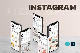 10 free instagram fashion post template Free Instagram Puzzle Template Free Design Resources