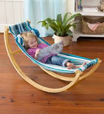 Features durable polyester fabric with air mesh accents to increase your comfort. Lightweight Rocking Floor Hammock Hearthsong