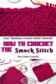 This article shows you how to make decorative smocking stitches in knitting with a youtube video and a short explanatory text. Crochet The Smock Stitch Aka Honeycomb Stitch Trending Crochet Stitch