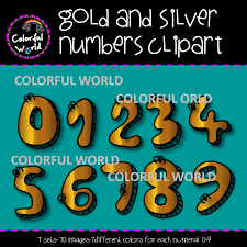 Gold And Silver Numbers Clipart Clip Art Silver Numbers Gold And Silver