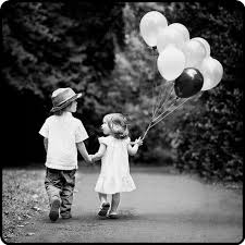 Black And White Children Holding Hands 