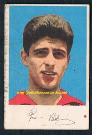1961 Gianni Rivera EDI gum card some faults but very rare AC Milan artifact