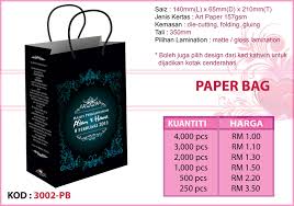 Bagi anda yang ingin memproduksi cetak paper bag ataupun shopping bag bisa langsung menghubungi kami. Paper Bag Cantik Dan Murah Cenderahati Dan Aksesori Di Sitiawan Perak