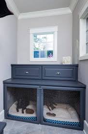 Do make the crate comfortable and inviting by placing soft, washable bedding inside. 31 Dog Room Decor Ideas Sebring Design Build