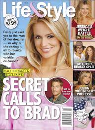 Life And Style Magazine The Bachelorette Jessica Simpson Johnny Depp 2012 Emily Maynard Brad Womack Tracy Anderson Diet