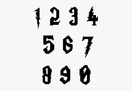   now extensis has announced it's making able available for us. Number Font In Harry Potter Style Hd Png Download Transparent Png Image Pngitem