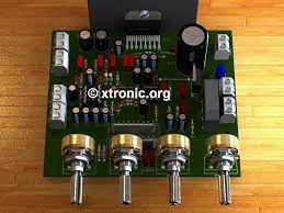 The utc tda7377 is a class ab car radio amplifier for car radio, it can work either in dual bridge or quad single ended configuration. Circuit Power Audio Amplifier With Tda7377 2 1 Xtronic Audio Amplifier Amplifier Stereo Amplifier