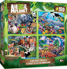 Rated 1 out of 5 by jhoward from scratchy sheets disappointed! Masterpieces 4 Pack Kids 100 Puzzles Collection Animal Planet 4 Pack 100 Piece Jigsaw Puzzle Buy Online In Antigua And Barbuda At Antigua Desertcart Com Productid 23337912