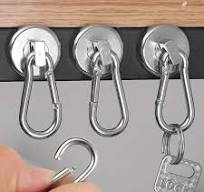 10/1PCS Strong Magnetic Carabiner Hook 360°Rotating Magnet Hook Kitchen  Bathroom Hanging Hangers Home Storage Hooks Organizer - AliExpress