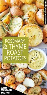 Rosemary Roast Potatoes Are Oven Baked And Delicious Sidedish Vegetarian Easyrecipe Potatoes Ove Roasted Potato Recipes Rosemary Roasted Potatoes Recipes