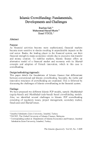 Are issued by the securities commission (sc) pursuant to section 377 of the capital markets and services act 2007 (cmsa) read together with subdivision 4, division 2 of part ii cmsa. Pdf Islamic Crowdfunding Fundamentals Developments And Challenges