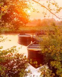 Chalands En Briere Au Lever Du Soleil Bretagne Sud En 2020 Bretagne Sud Lever De Soleil La Turballe