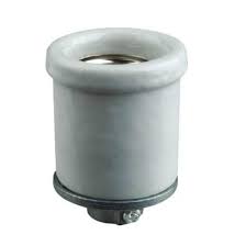 Medium Base Lipped Porcelain Light Socket 3 Wire Grounding Nostalgicbulbs Com